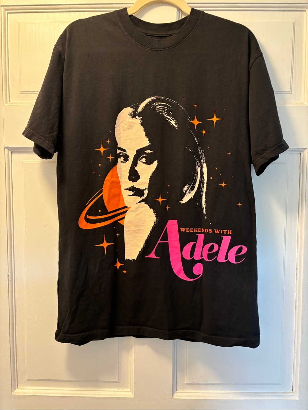 Black 'Weekends With Adele' Short Sleeve Graphic Tee